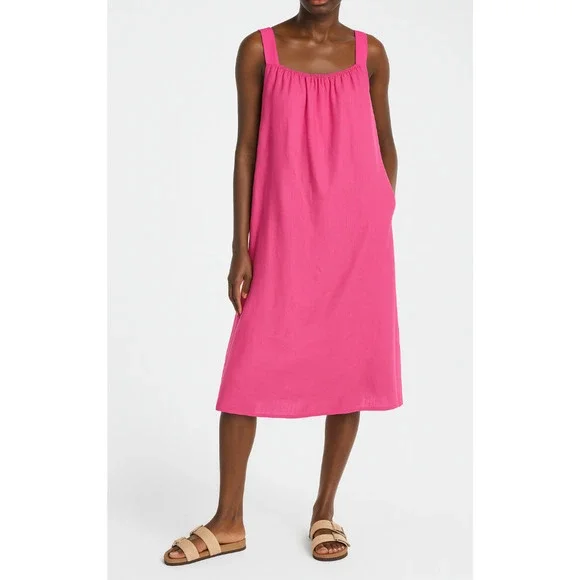 Eileen Fisher | Dresses | Eileen Fisher Linen Cami Dress Midi Sleeveless Geranium Pink Minimalist Xl Nwt | Poshmark Eileen Fisher | Dresses | Eileen Fisher Linen Cami Dress Midi Sleeveless Geranium Pink Minimalist Xl Nwt | Poshmark